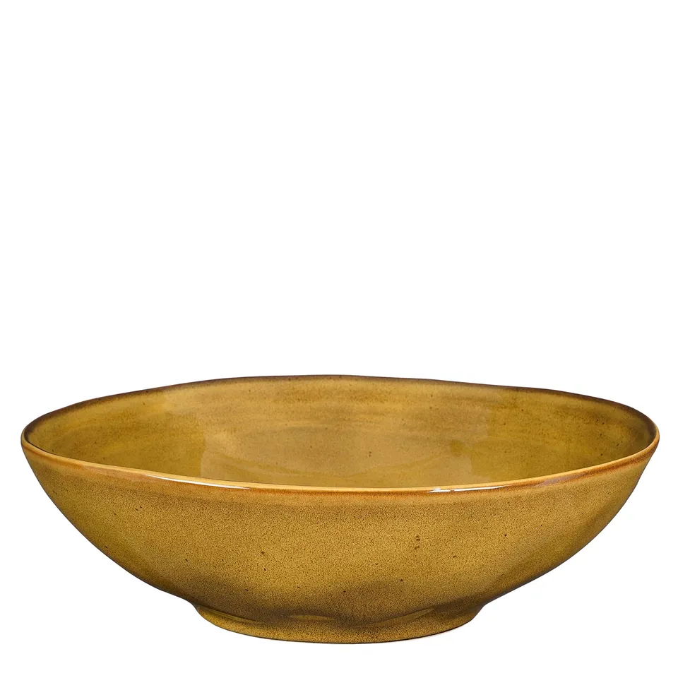 mica-decorations-tabo-dish-saladier-ocre-30-5-cm image 1