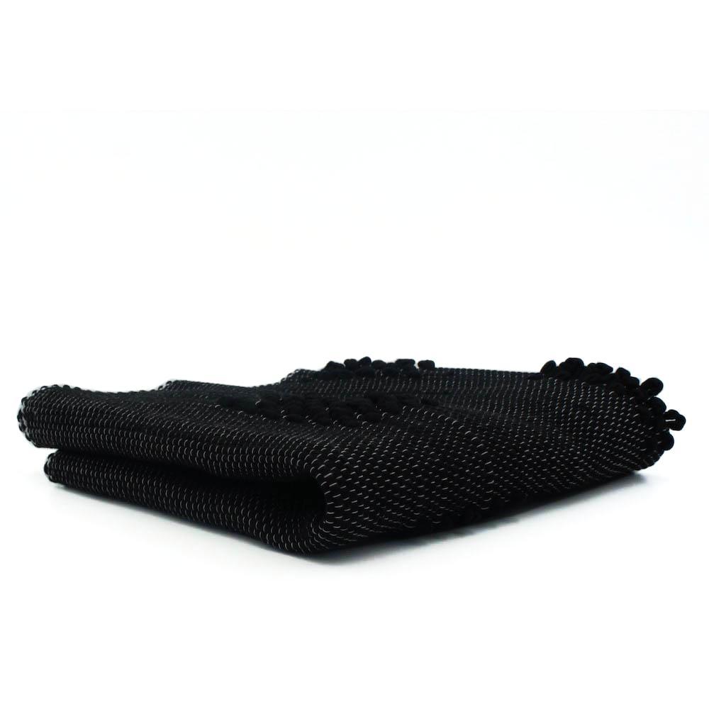 luisa-paix-o-tapis-coton-100x50-tapis-de-bain-noir-lavable image 3