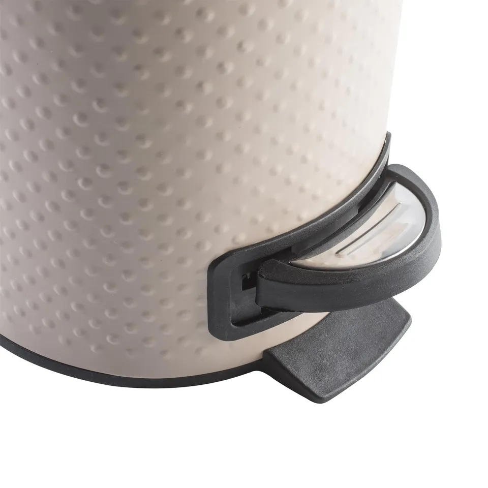 baroni-home-cestineria-poubelle-salle-de-bain-p-dale-taupe-17x21x25-cm-acier image 1