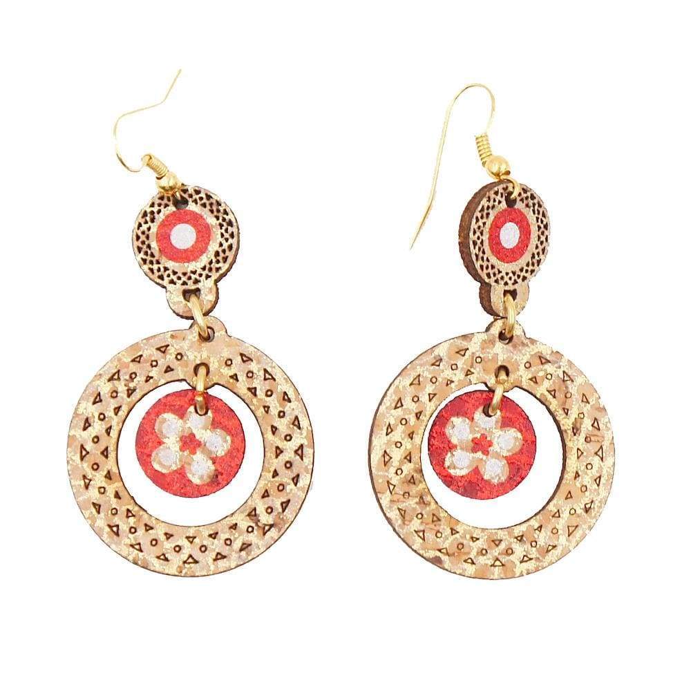 luisa-paix-o-flores-boucles-oreilles-li-ge-rouges-4cm image 2