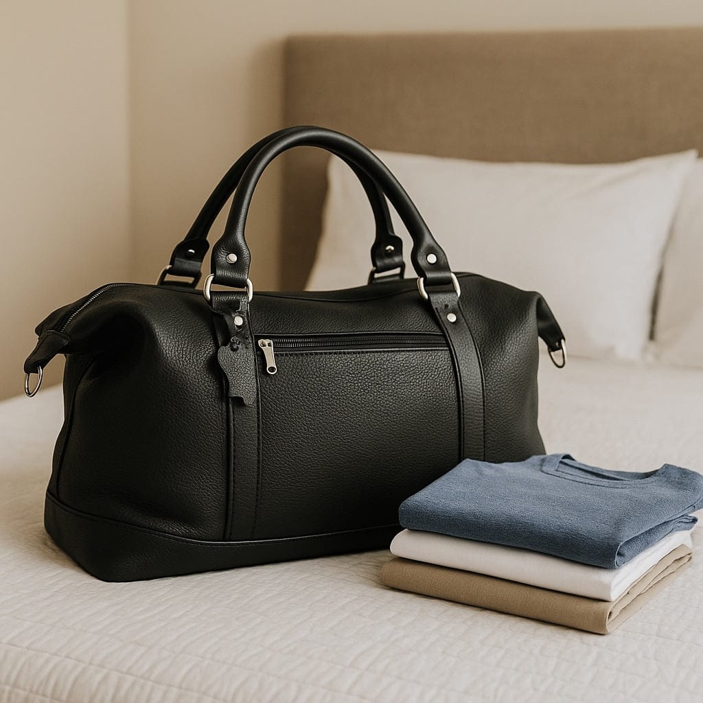 luisa-paix-o-sac-voyage-cuir-noir-47cm-cabine-week-end image 2