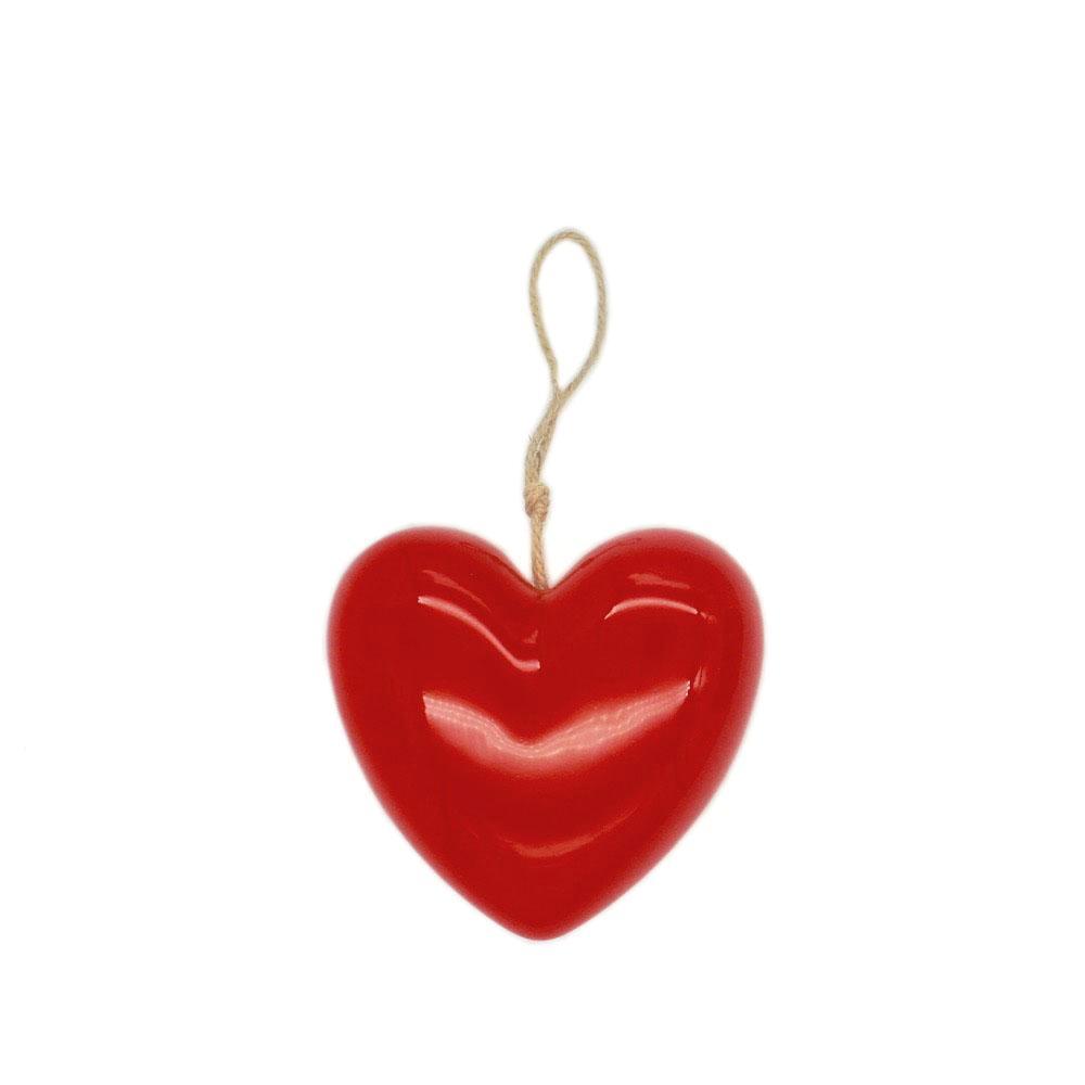 luisa-paix-o-coeur-c-ramique-rouge-d-coration-8-cm image 1