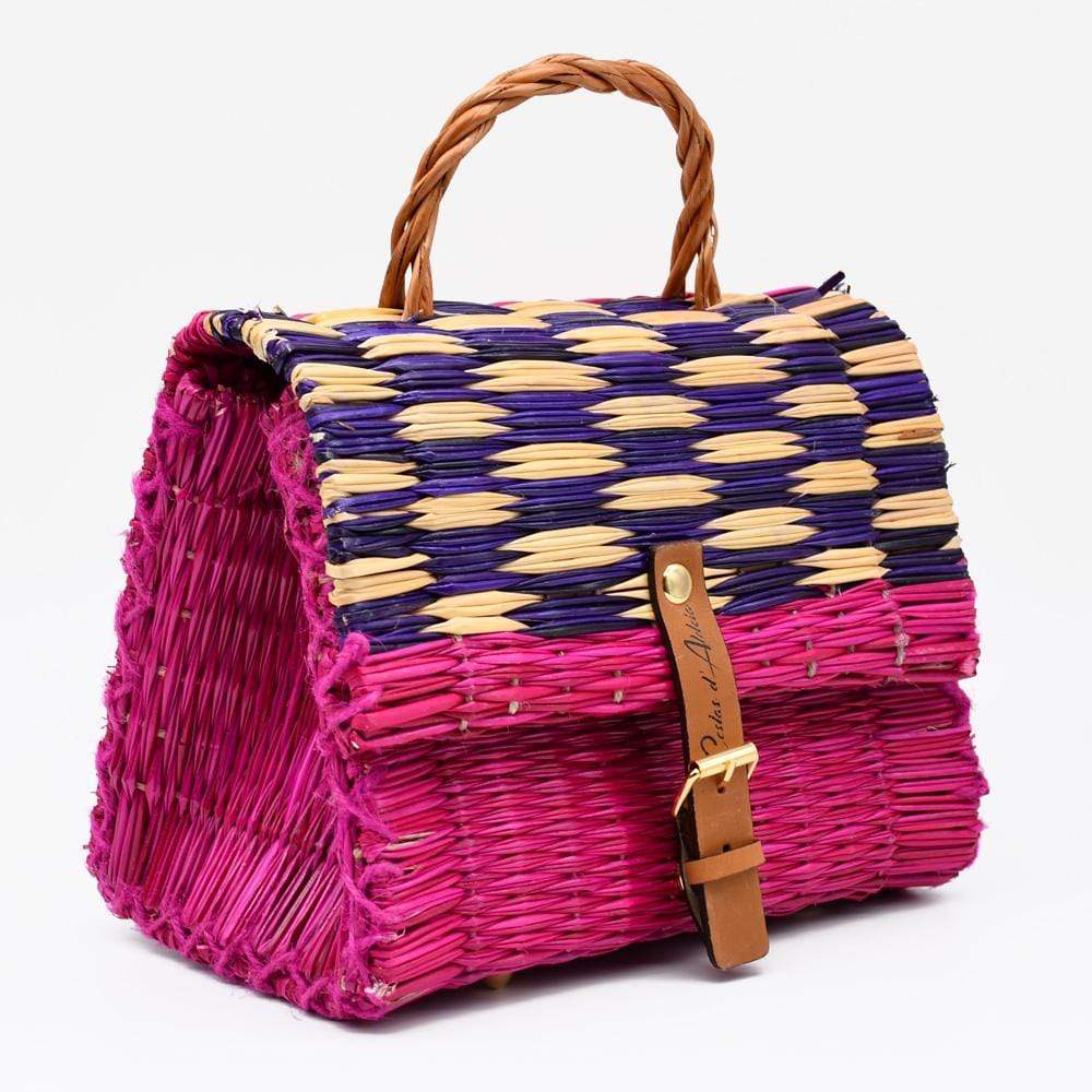 luisa-paix-o-accessoires-du-portugal-sac-cartable-jonc-25cm-rose-violet image 2