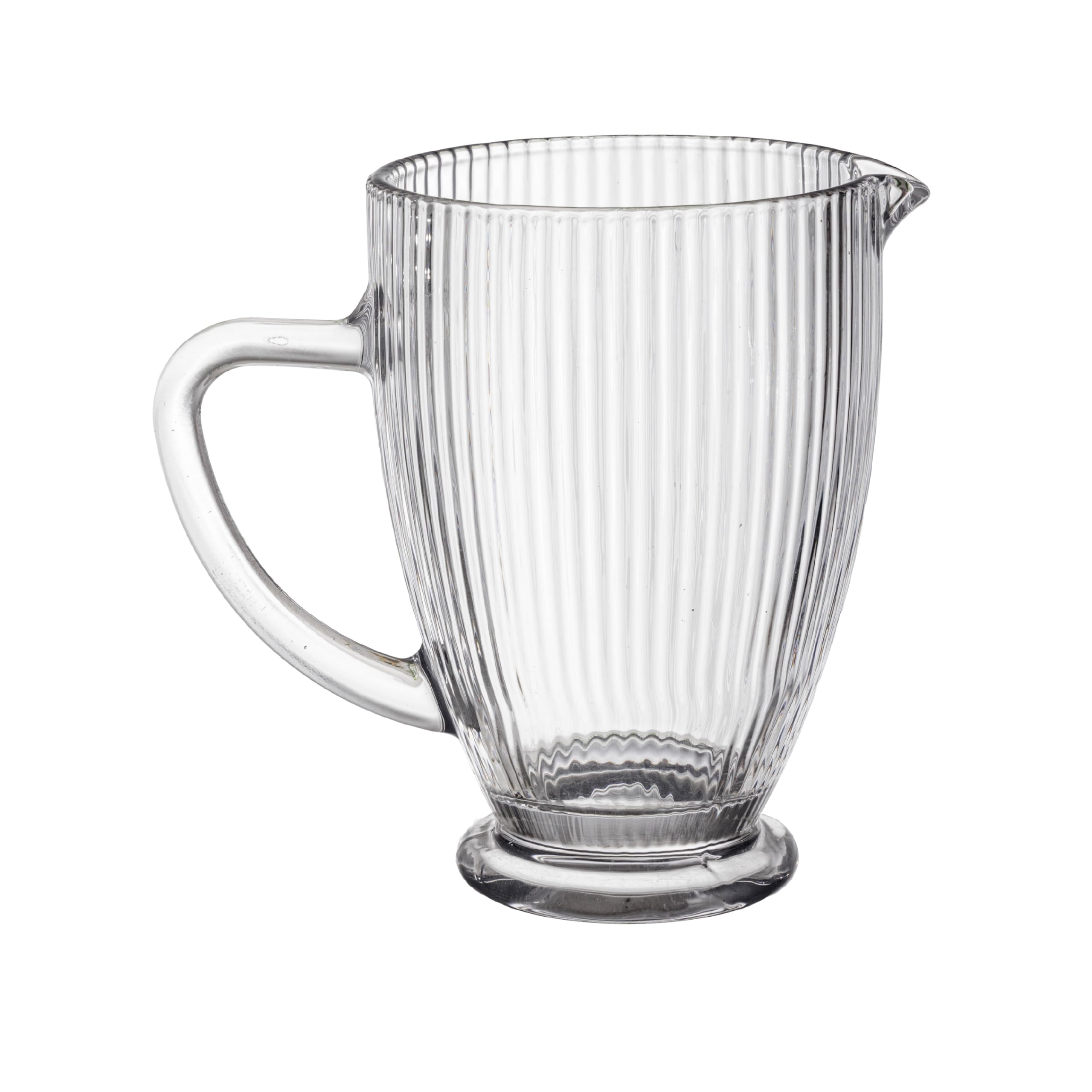 baroni-home-cucina-carafe-verre-1l-relief-transparent image 1