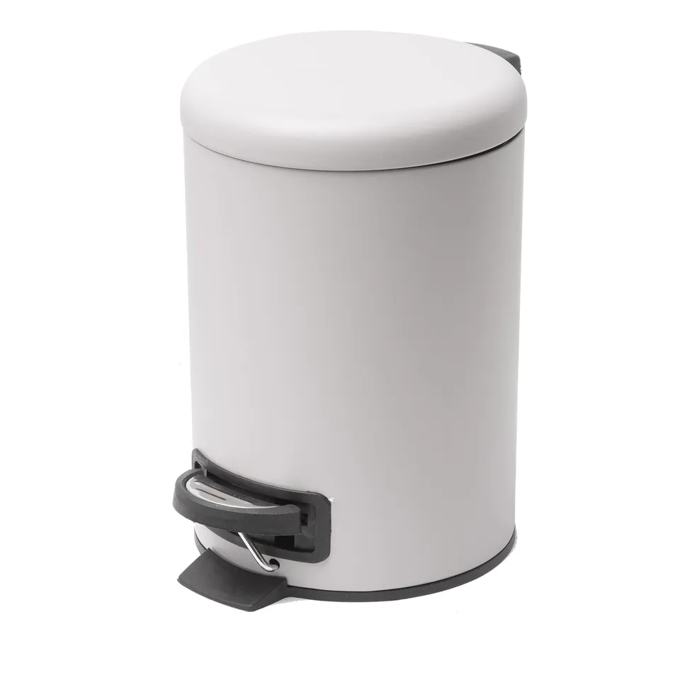 baroni-home-cestineria-poubelle-acier-blanc-3l image 1