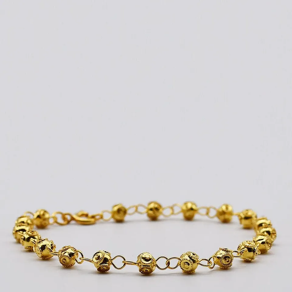 luisa-paix-o-conta-de-viana-i-bracelet-argent-dor-19-perles image 1