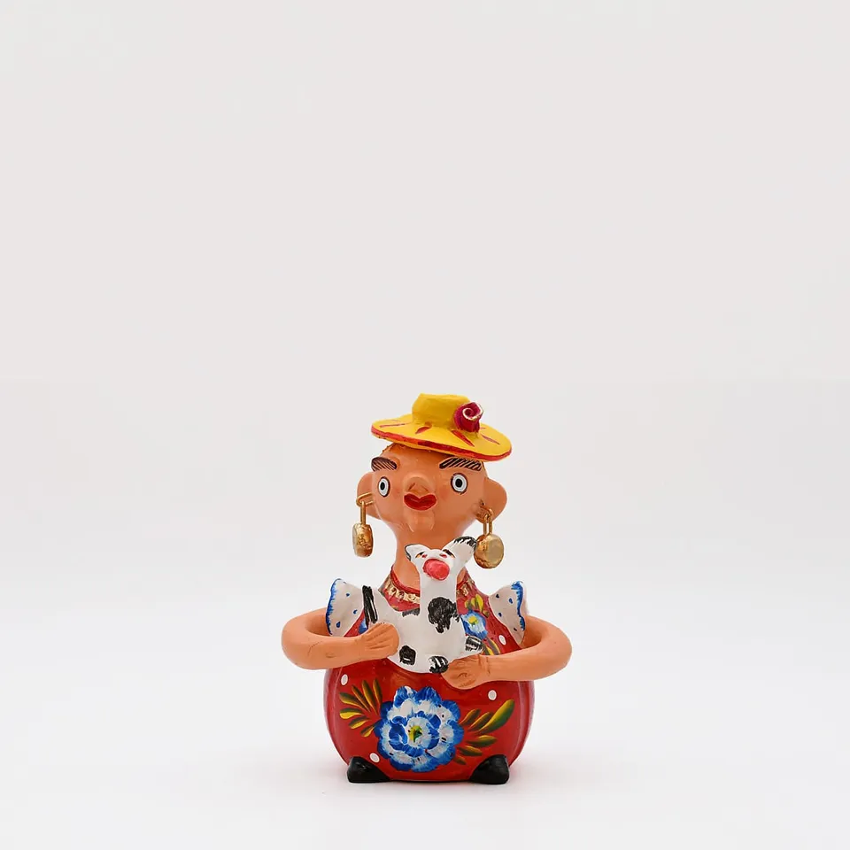 luisa-paix-o-boneca-barriguda-17cm-statuette-sign-e-pi-ce-unique-4 image 1