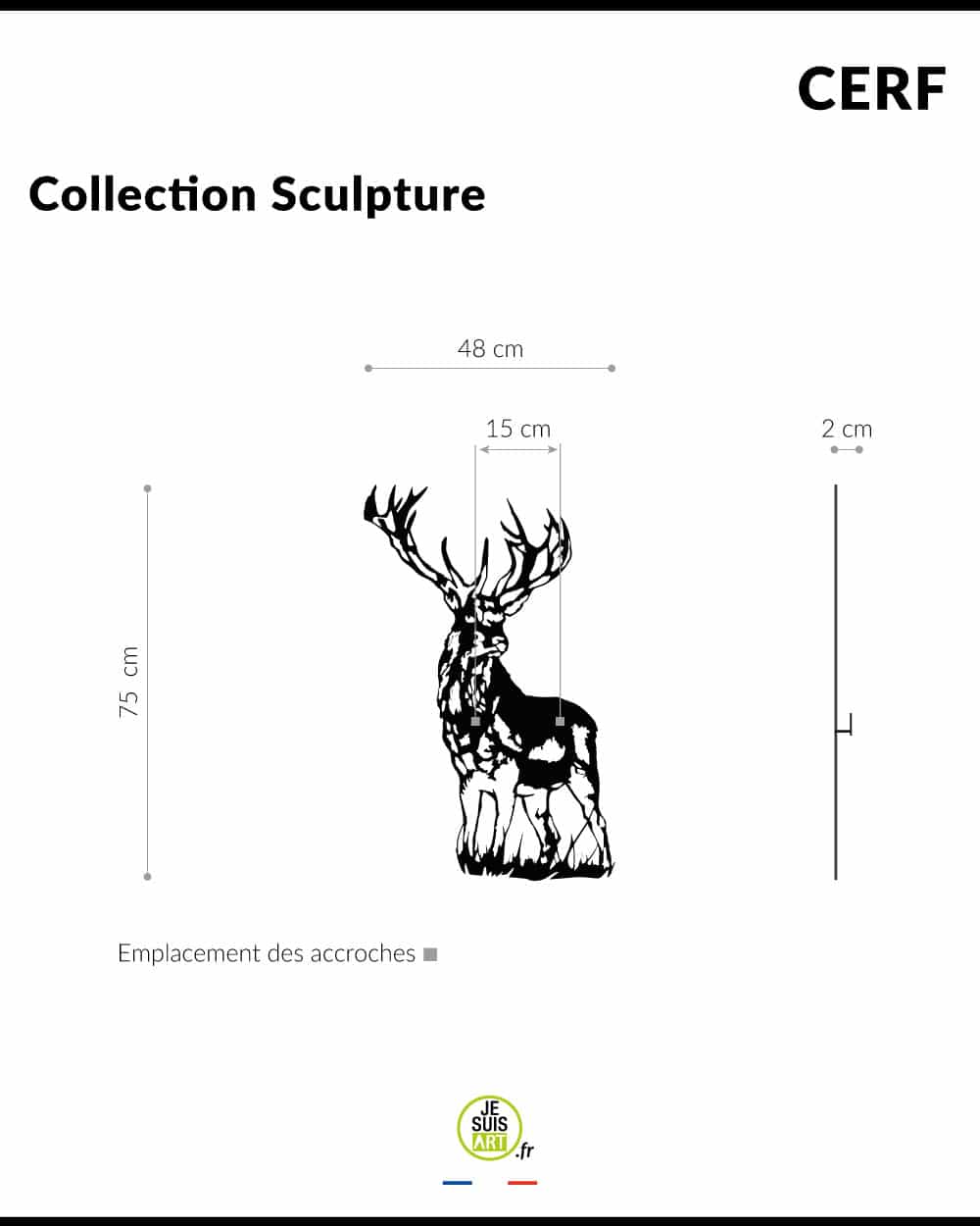 je-suis-art-animaux-cerf-sculpture-d-co-murale-m-tal-t-te image 5