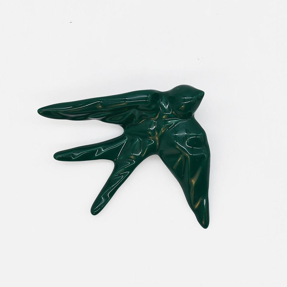 luisa-paix-o-hirondelle-c-ramique-verte-d-co-murale-10-cm image 1
