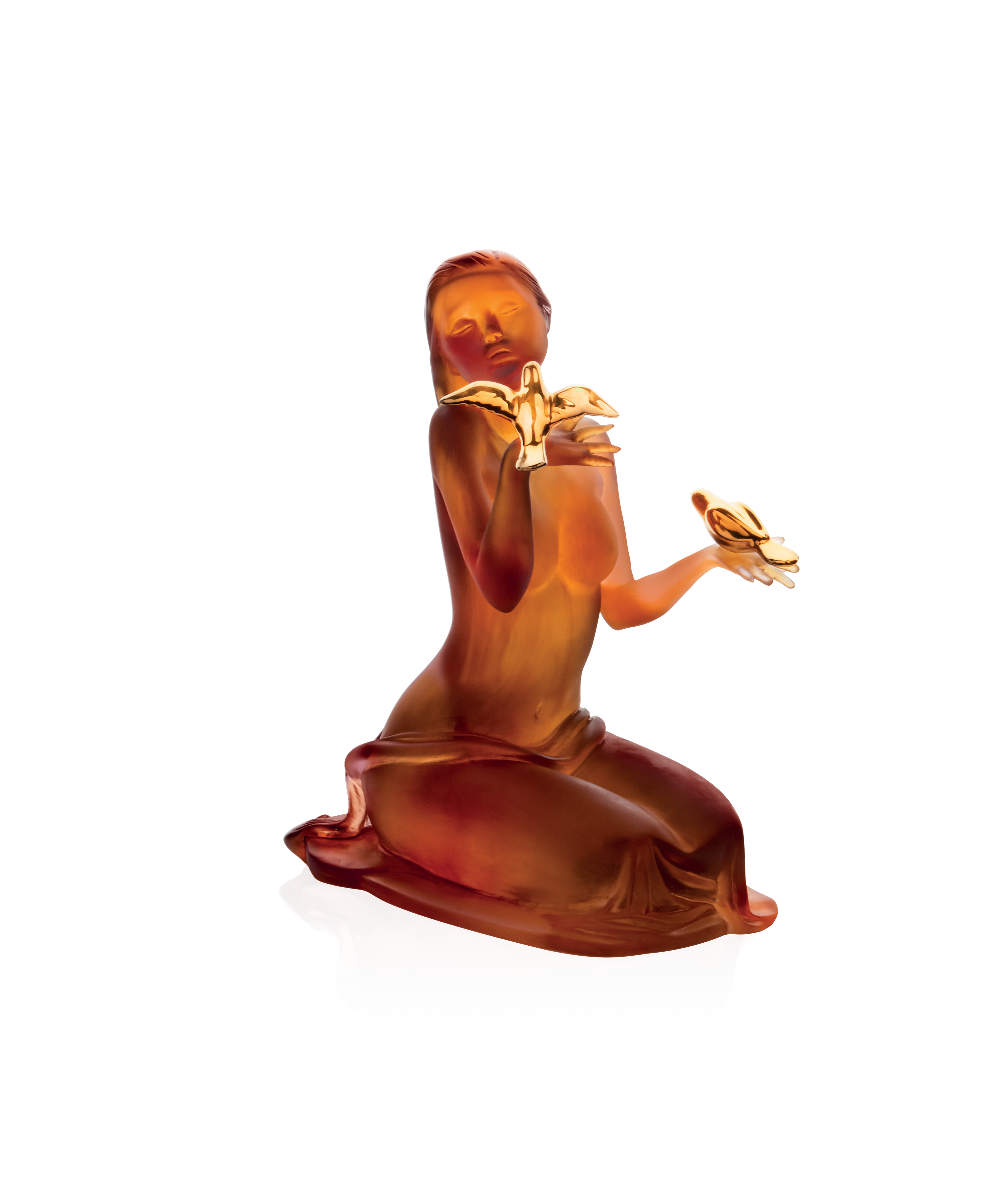 daum-sara-et-les-oiseaux-sculpture-ambre-225-ex image 1