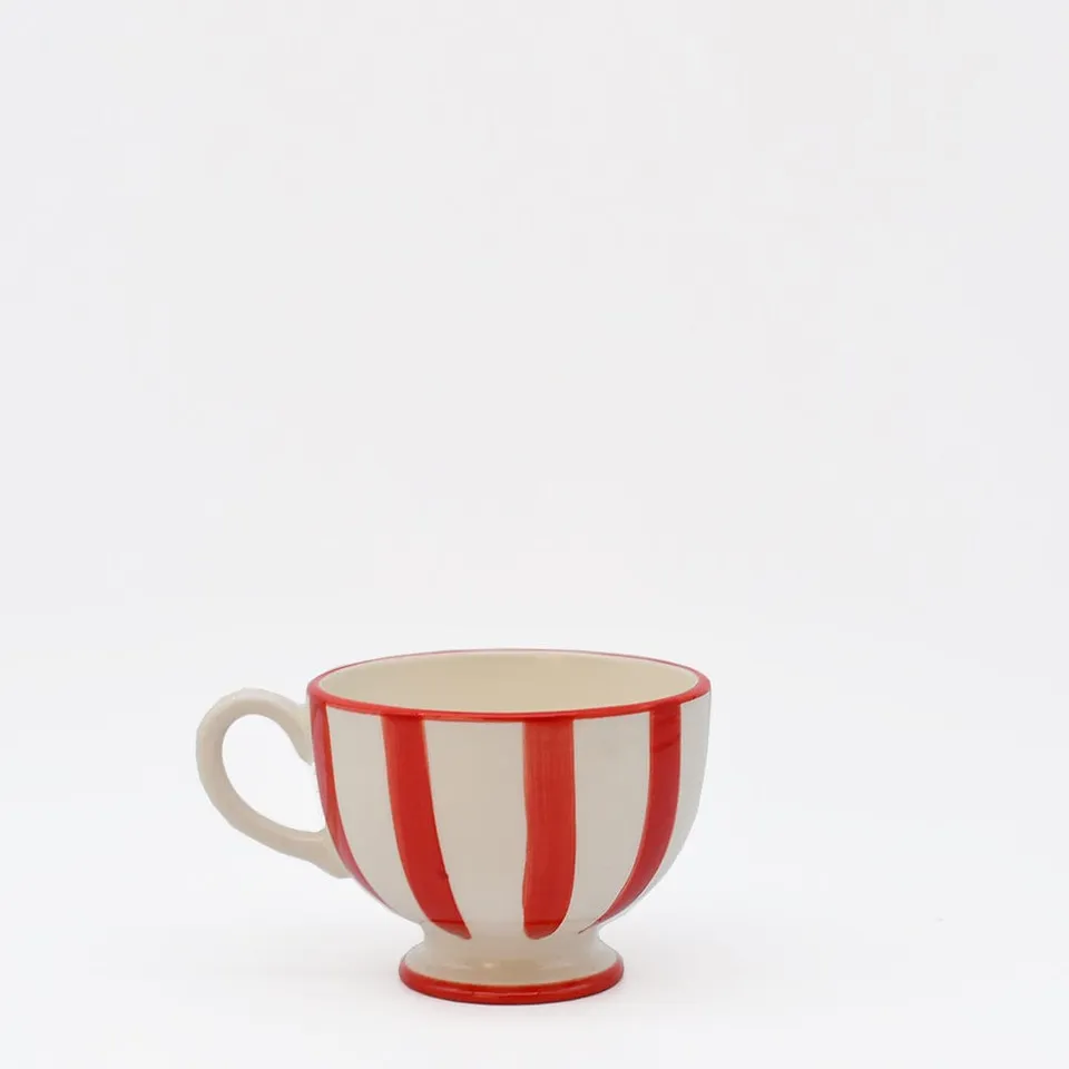 luisa-paix-o-costa-nova-mar-tasse-pied-rouge-40cl image 1