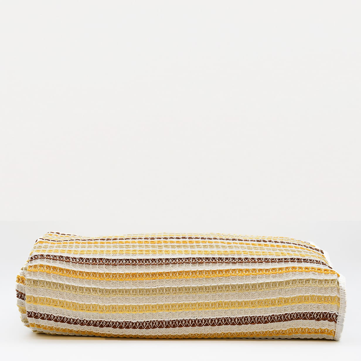 luisa-paix-o-plaid-couvre-lit-coton-jaune-240x200cm image 1