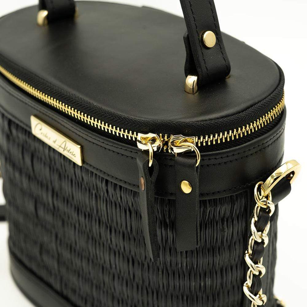 luisa-paix-o-sac-jonc-cuir-noir-22-cm image 4