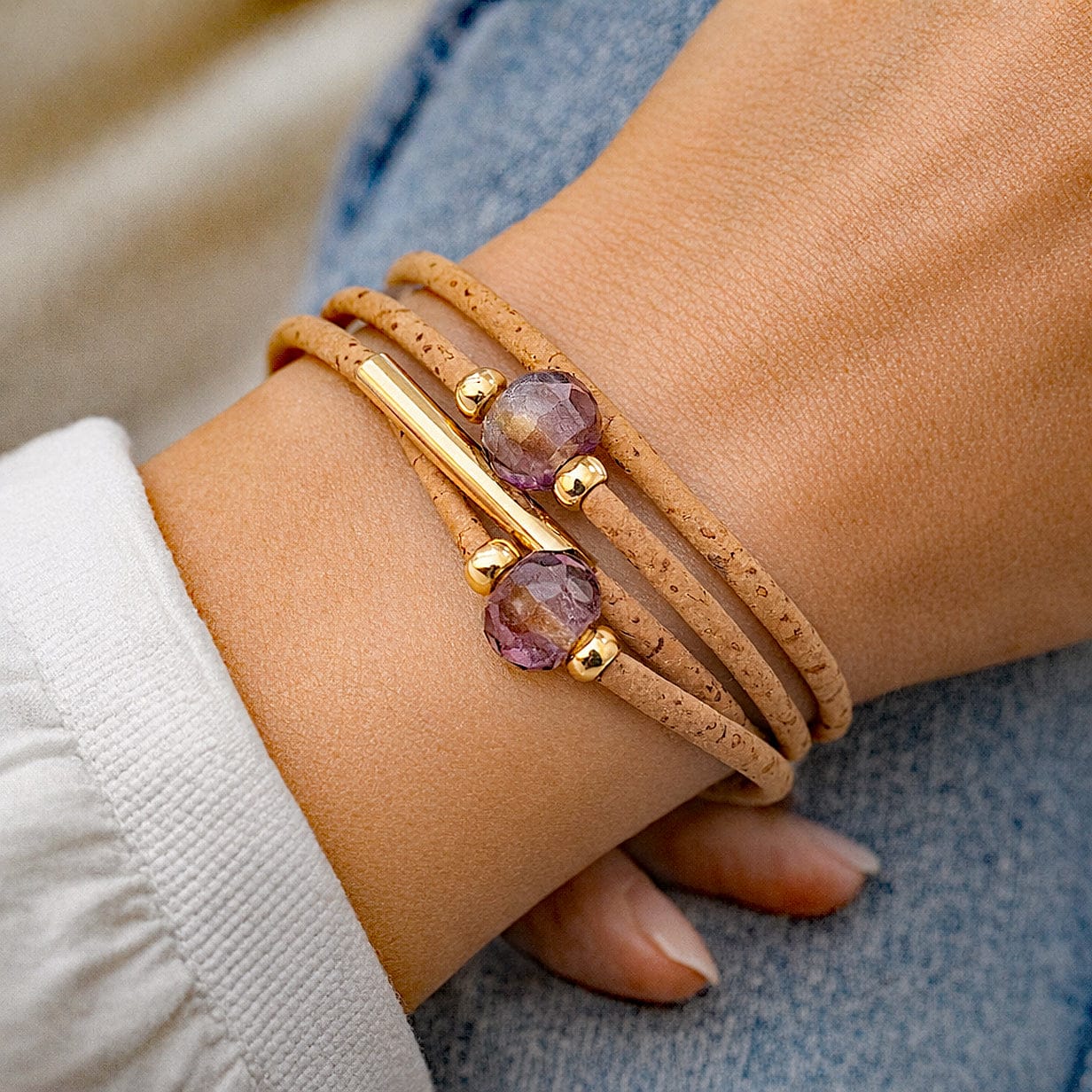 luisa-paix-o-bijoux-du-portugal-bracelet-li-ge-perles-rose image 2