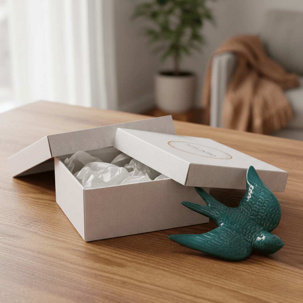 luisa-paix-o-coffret-hirondelle-d-coration-c-ramique-verte-10-cm image 2