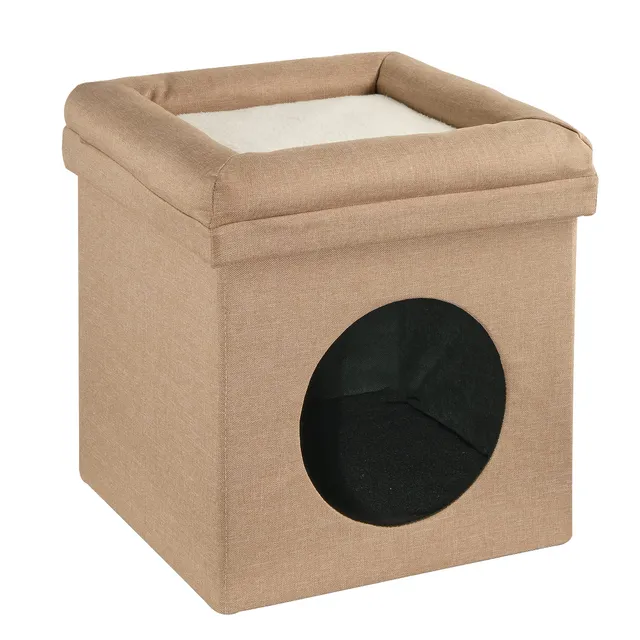 baroni-home-pet-panier-chien-chat-pliable-tourterelle-38x38x42 image 1