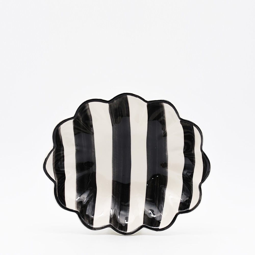 luisa-paix-o-costa-nova-mar-plat-service-c-ramique-noir-29x26cm image 1