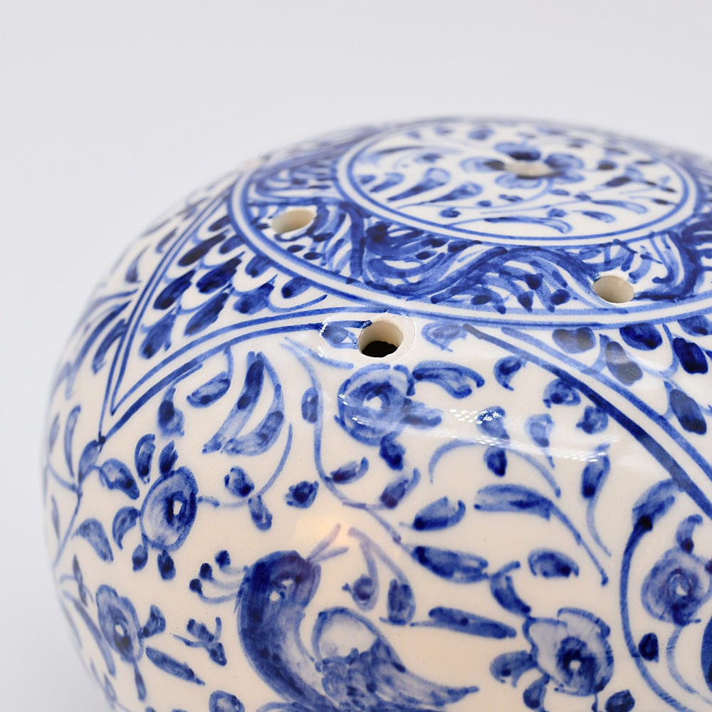 luisa-paix-o-coimbra-porte-encens-c-ramique-12-cm-bleu-7-trous image 4