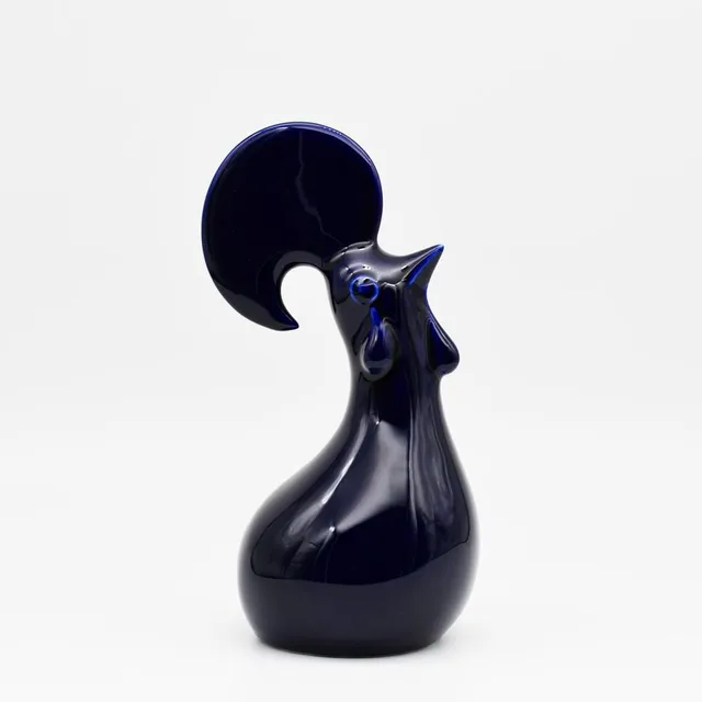 luisa-paix-o-coq-c-ramique-bleue-galo-portugais-21cm-fait-main image 1