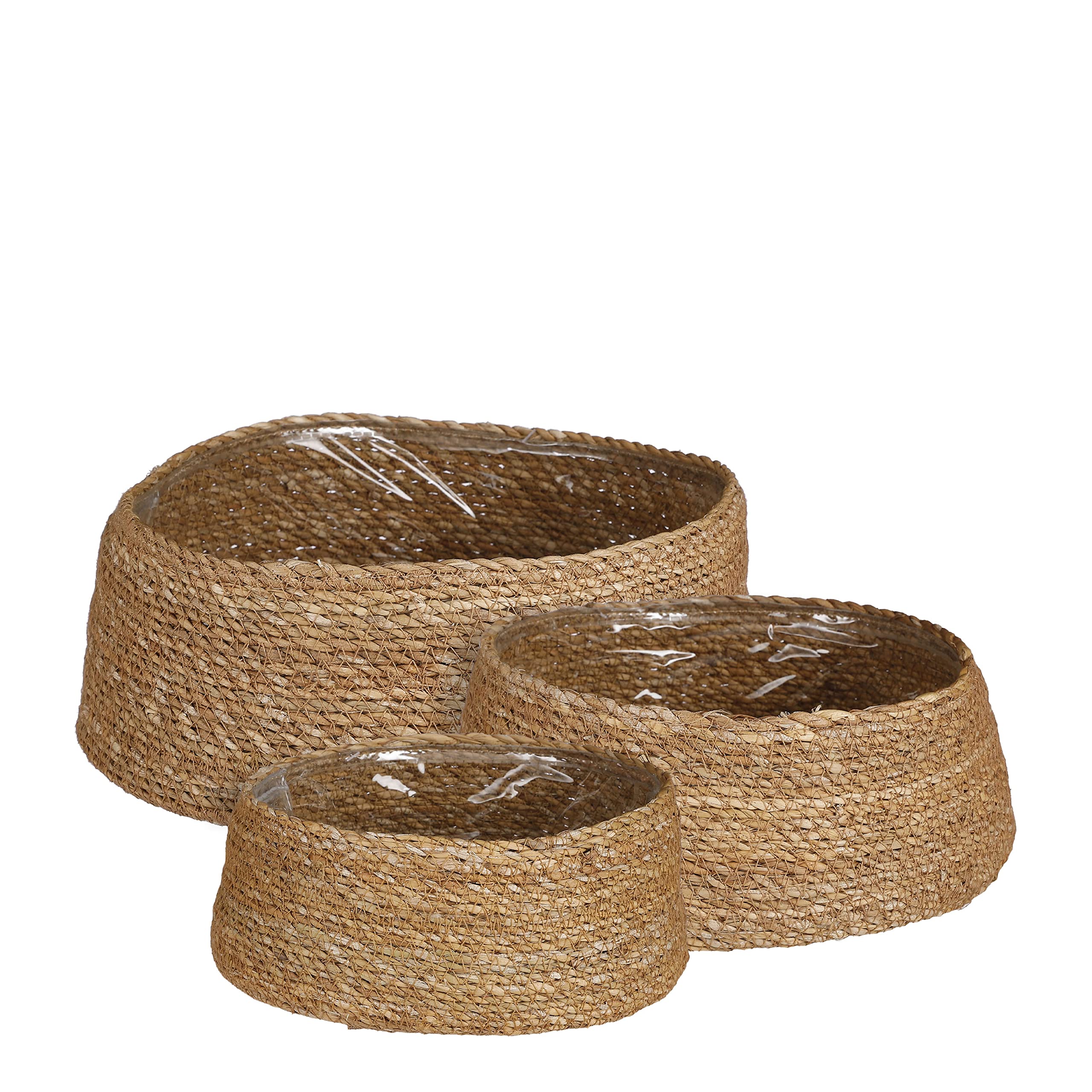 mica-decorations-lot-de-3-paniers-en-osier-multicolore-rangement image 1