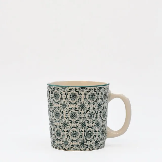 luisa-paix-o-padr-o-mug-c-ramique-vert-9-5-cm image 1