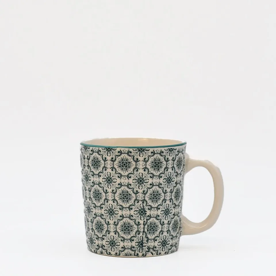 luisa-paix-o-padr-o-mug-c-ramique-vert-9-5-cm image 1