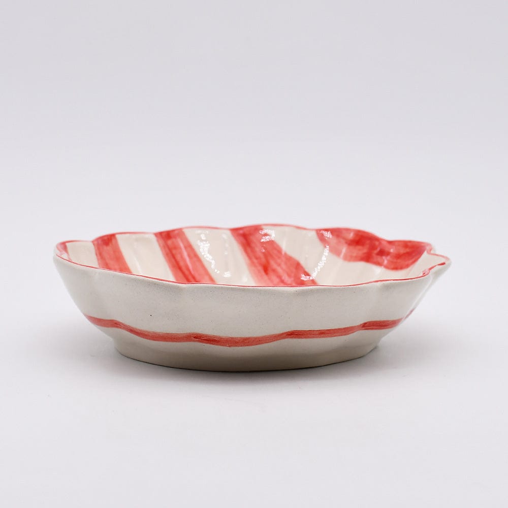 luisa-paix-o-costa-nova-mar-plat-service-c-ramique-rouge-29x26cm image 4