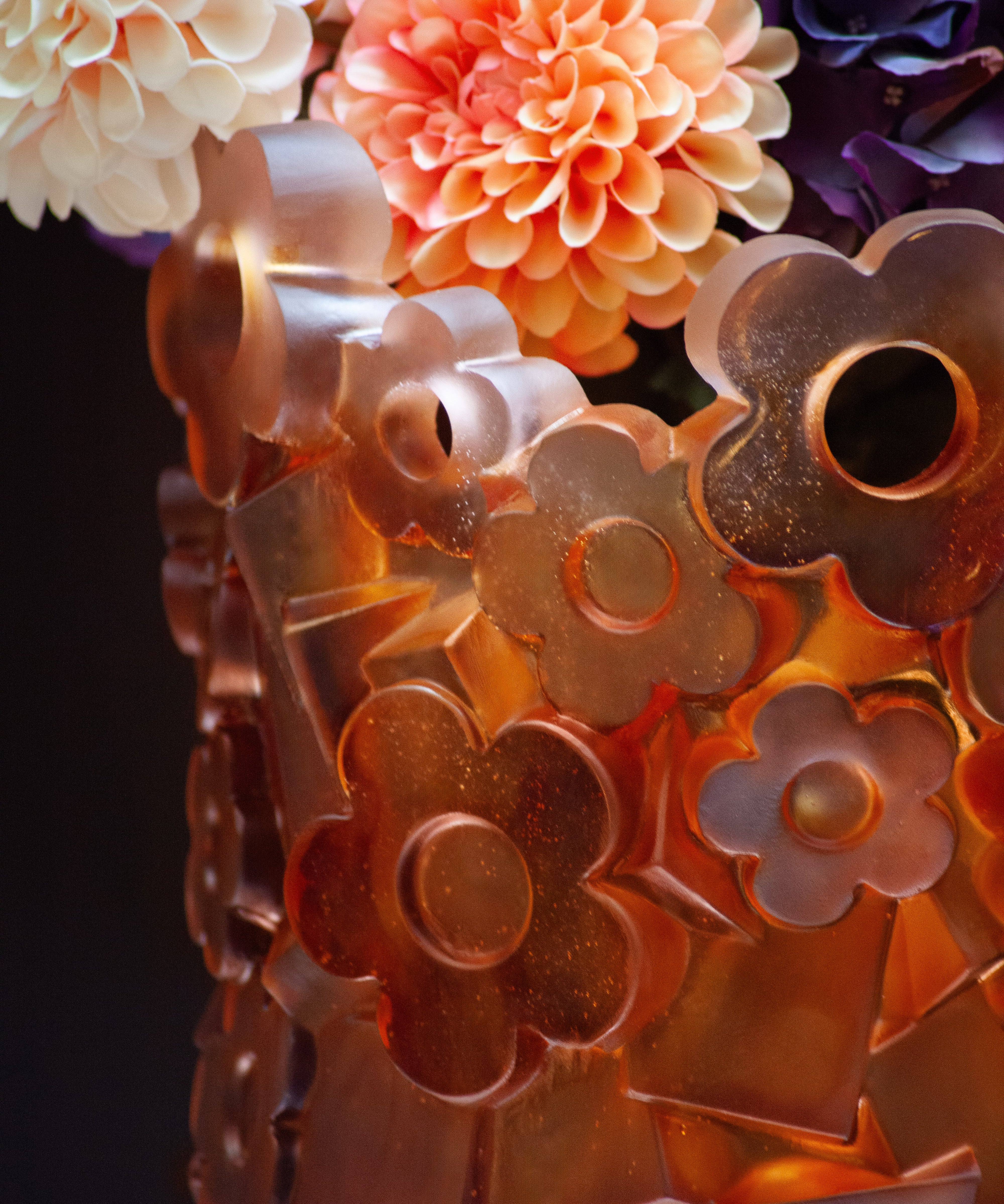 daum-art-cristal-blooming-rock-hubert-le-gall-vase-grand-mod-le-99-ex image 3