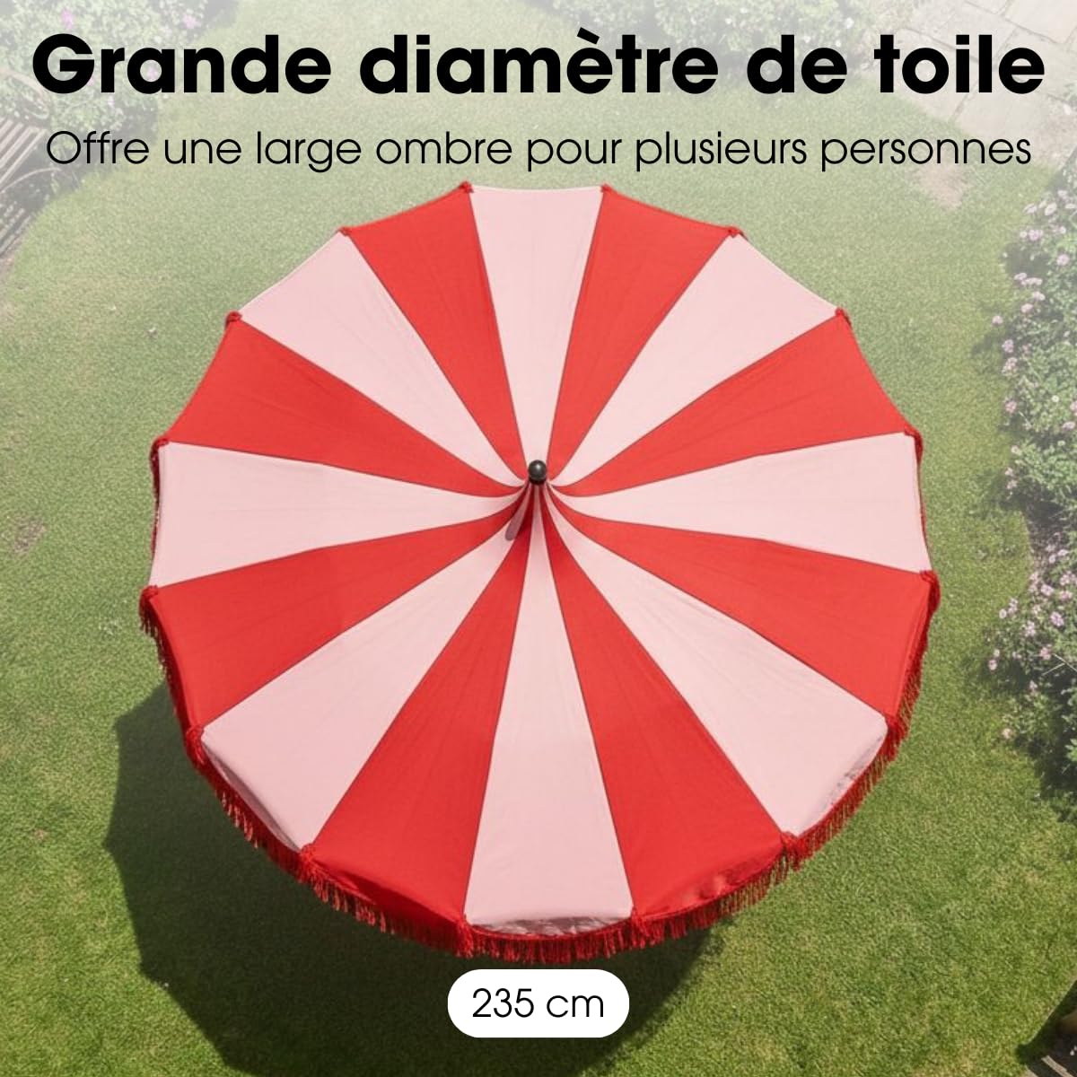 mica-decorations-kim-parasol-ray-rouge-238-x-235-cm-avec-sac image 5