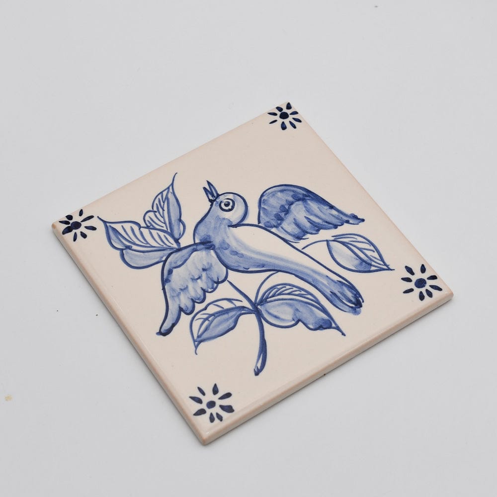 luisa-paix-o-azulejos-carreau-fa-ence-11x11-cm-oiseau-exotique-bleu image 2