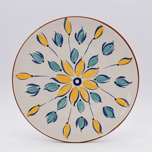 luisa-paix-o-vaisselle-portugaise-assiette-terre-cuite-28-cm-jaune image 1