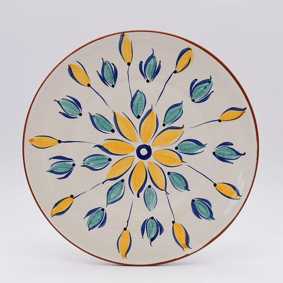 luisa-paix-o-vaisselle-portugaise-assiette-terre-cuite-28-cm-jaune image 1