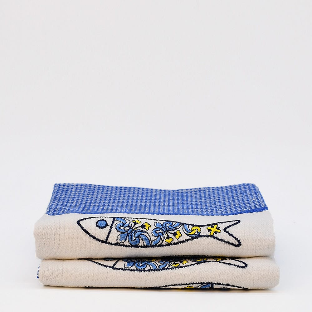 luisa-paix-o-sardinhas-torchon-cuisine-coton-lot-de-2 image 1