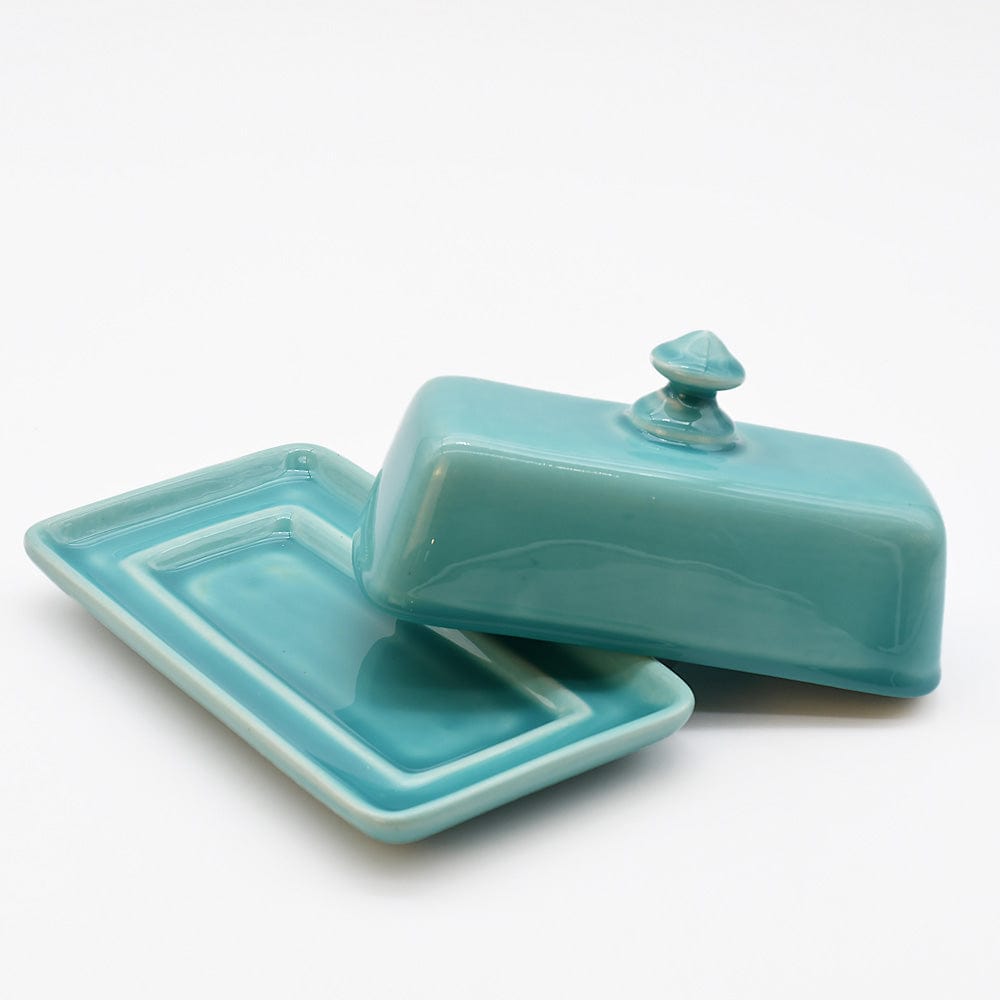 luisa-paix-o-vaisselle-portugaise-beurrier-c-ramique-turquoise-artisanal image 3