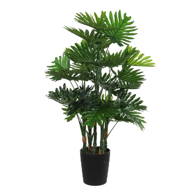 mica-decorations-philodendron-plante-artificielle-120-cm-pot-vert image 1