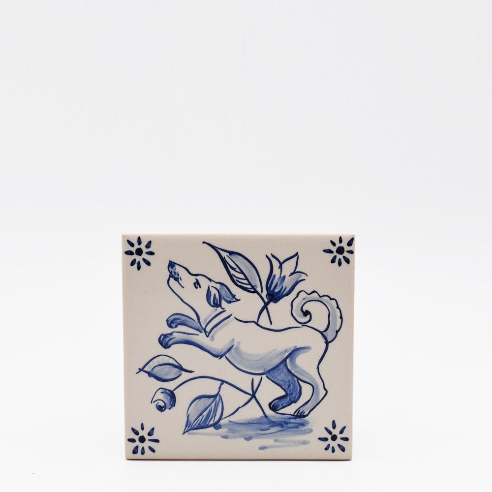 luisa-paix-o-azulejos-carreau-fa-ence-11x11-cm-motif-chien-bleu image 1