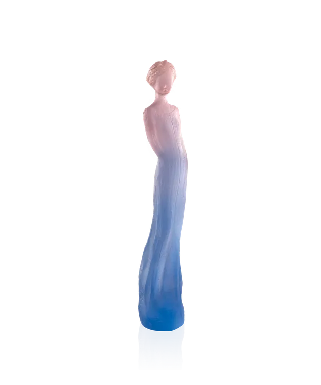 daum-univers-f-minin-sophie-vase-sculpture-bleue-rose-375-ex image 1