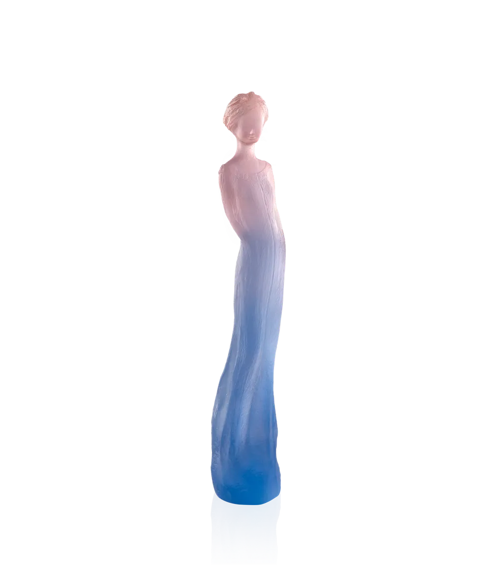 daum-univers-f-minin-sophie-vase-sculpture-bleue-rose-375-ex image 1