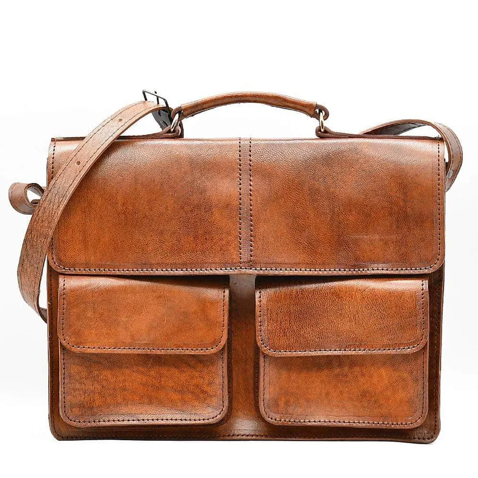 luisa-paix-o-cartable-cuir-marron-40cm-bandouli-re image 1
