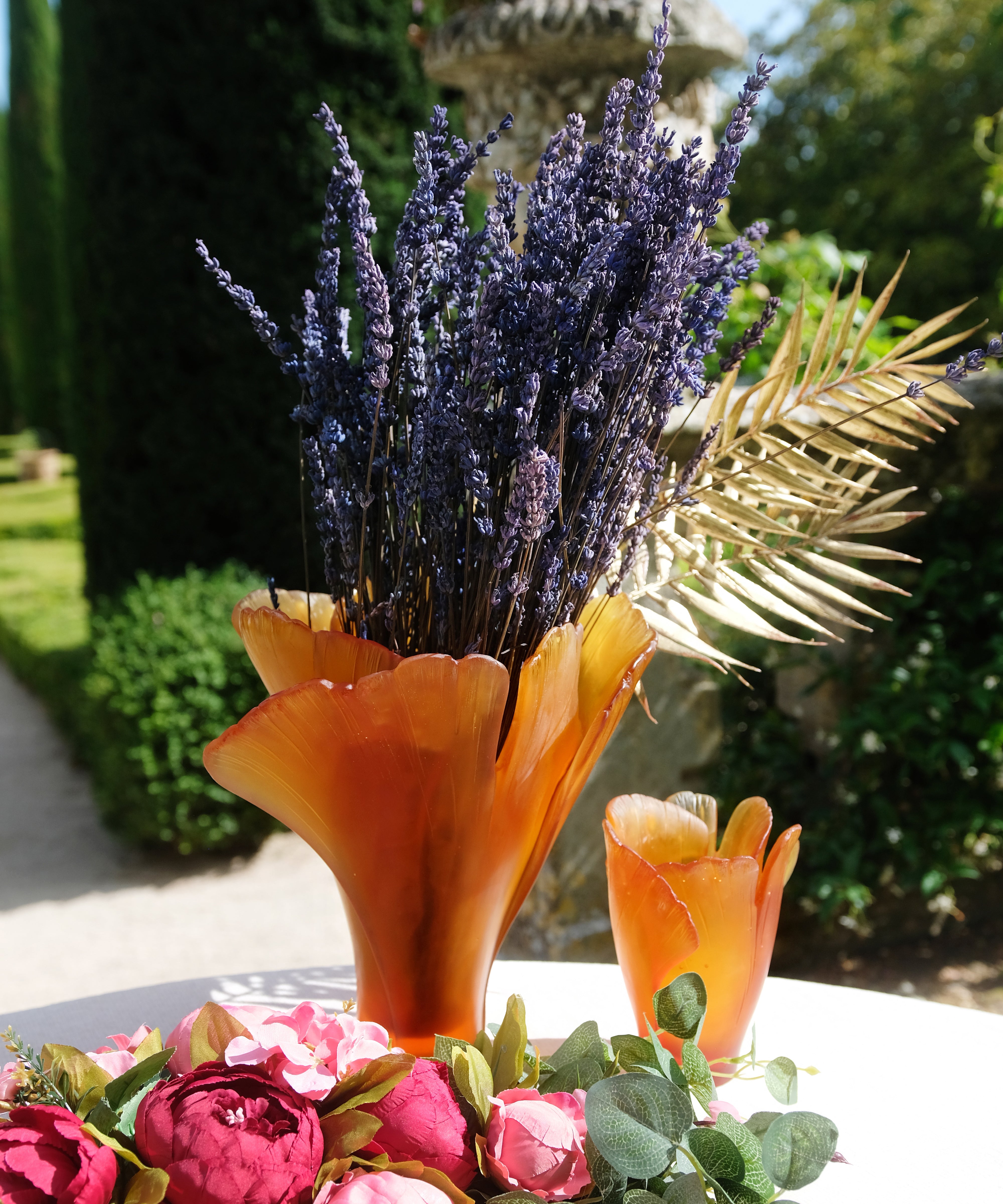 daum-univers-v-g-tal-ginkgo-vase-ambre-grand-mod-le image 3