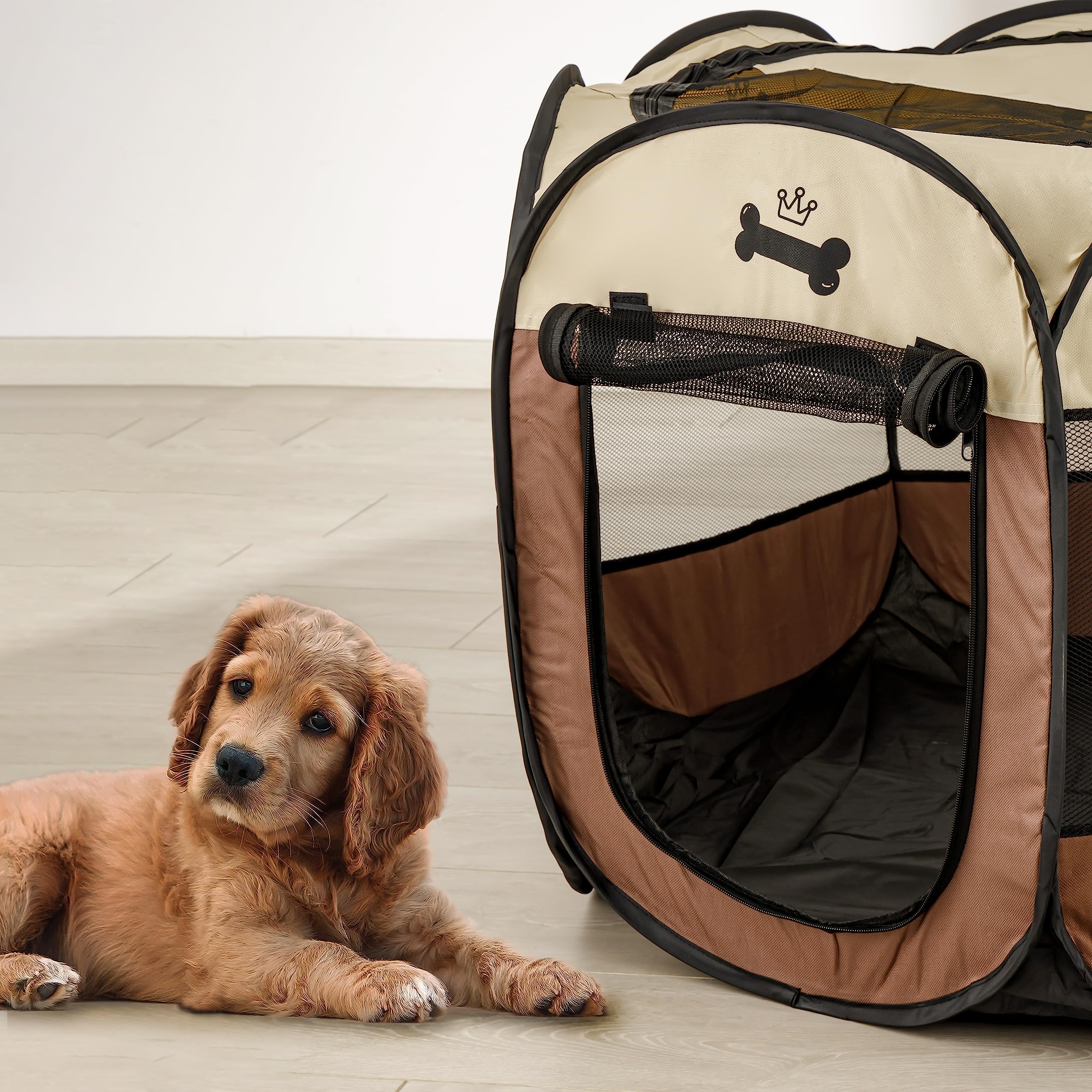 baroni-home-pet-parc-chien-pliable-tente-animaux-s-66x46-cm image 7