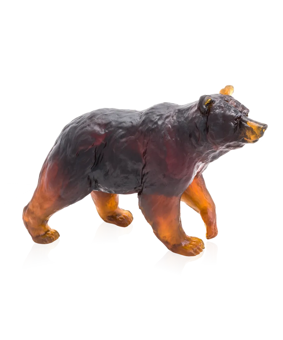 daum-univers-animalier-ours-brun-sculpture-cristal-500ex image 1