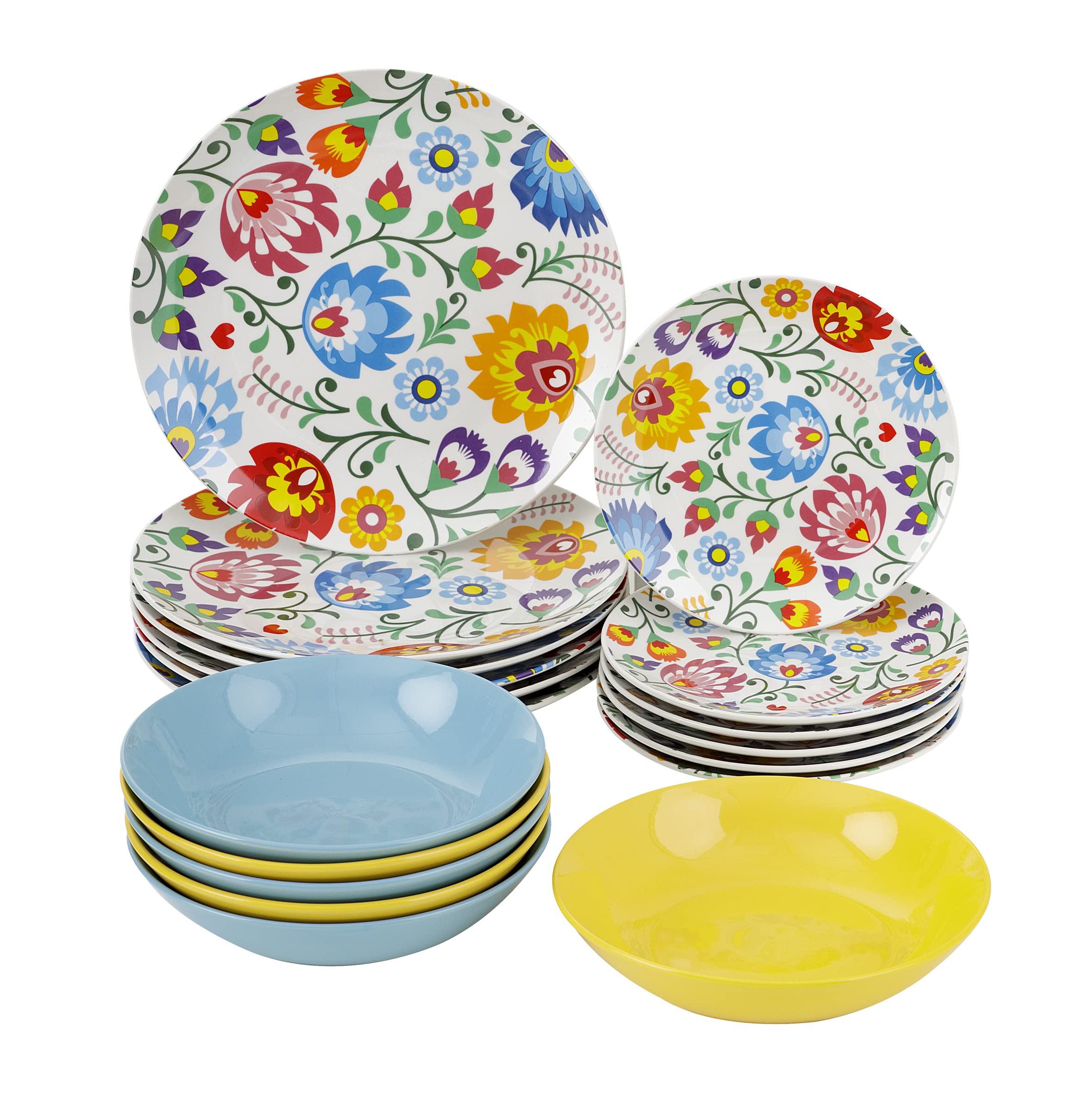 baroni-home-cucina-service-18-assiettes-porcelaine-montgolfi-res-6-pers image 5