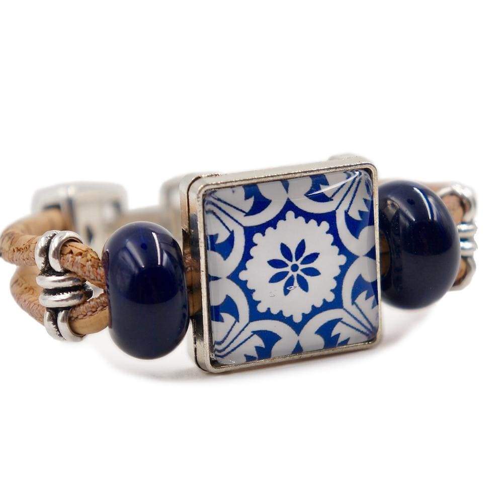 luisa-paix-o-azulejo-bracelet-li-ge-fermoir-m-tal-16-5-cm image 2