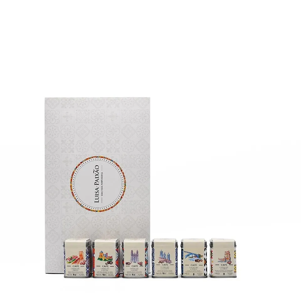 luisa-paix-o-bica-coffret-6-caf-s-moulus-portugais-cadeau image 1