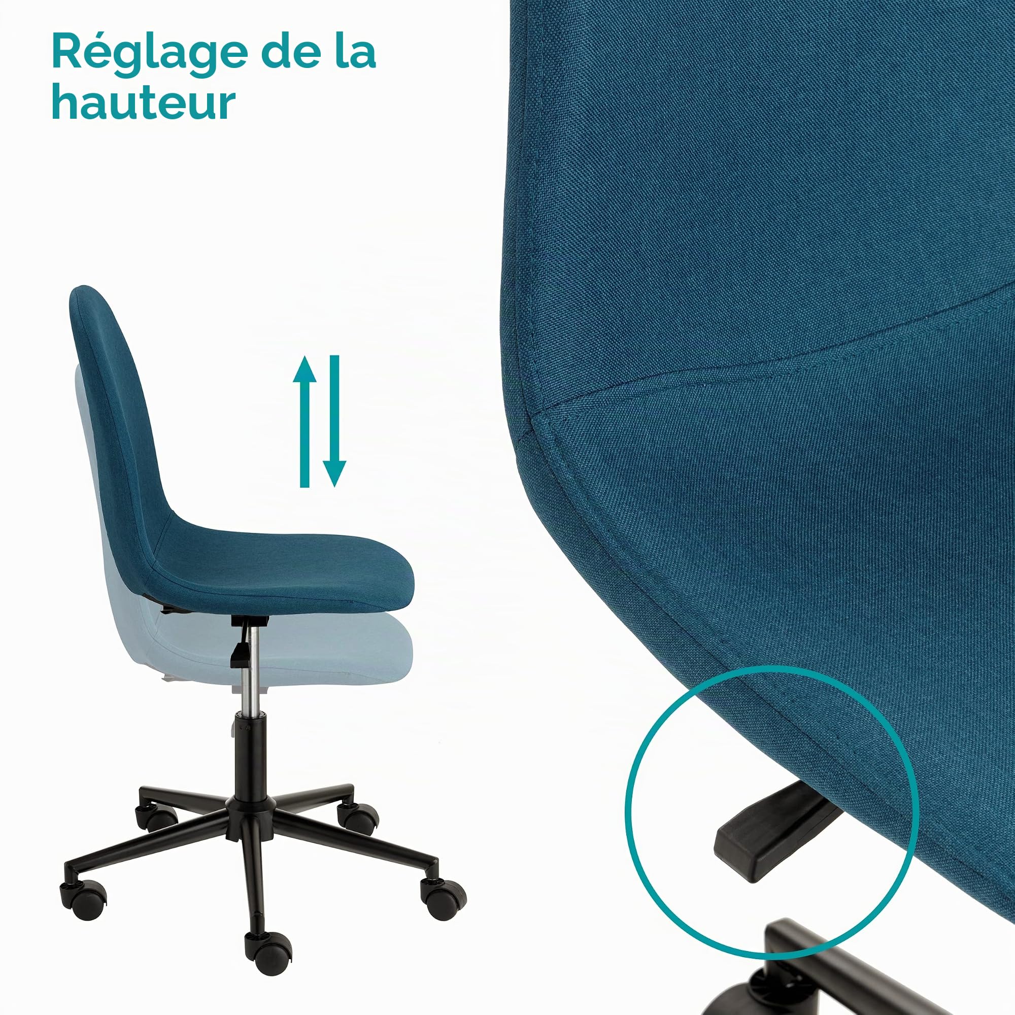 baroni-home-sedie-chaise-bureau-pivotante-bleue-sans-accoudoirs-tissu image 4