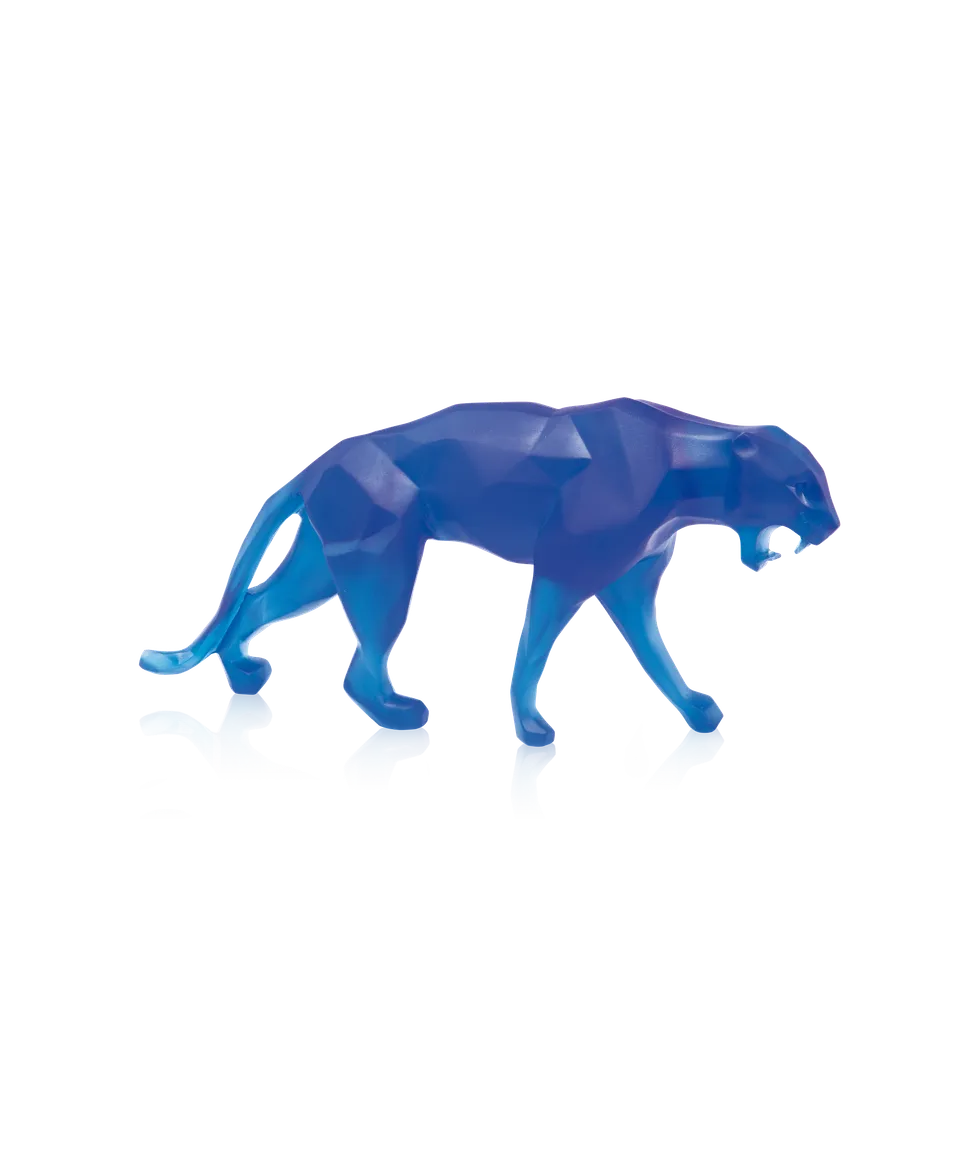 daum-wild-panther-sculpture-panth-re-bleue-petit-mod-le image 1