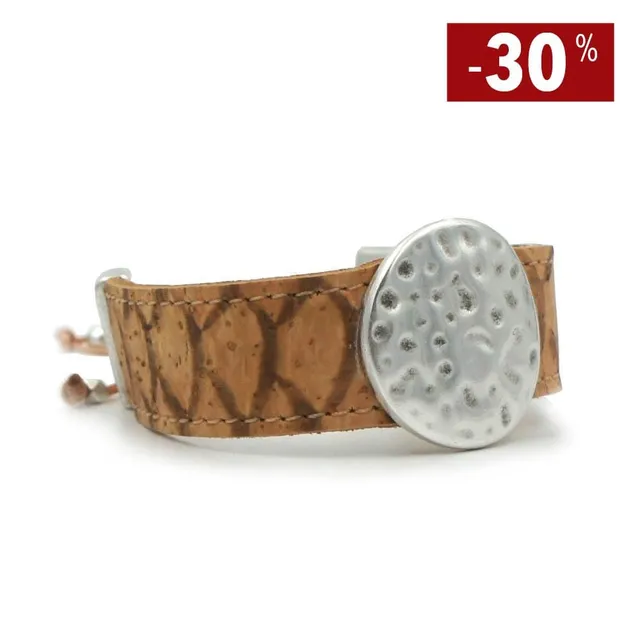 luisa-paix-o-bracelet-li-ge-beige-1-5cm-martel image 1