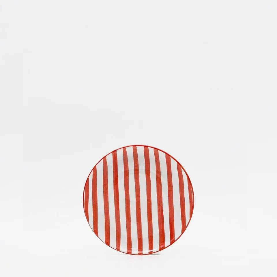 luisa-paix-o-costa-nova-mar-assiette-ray-e-rouge-15cm image 1