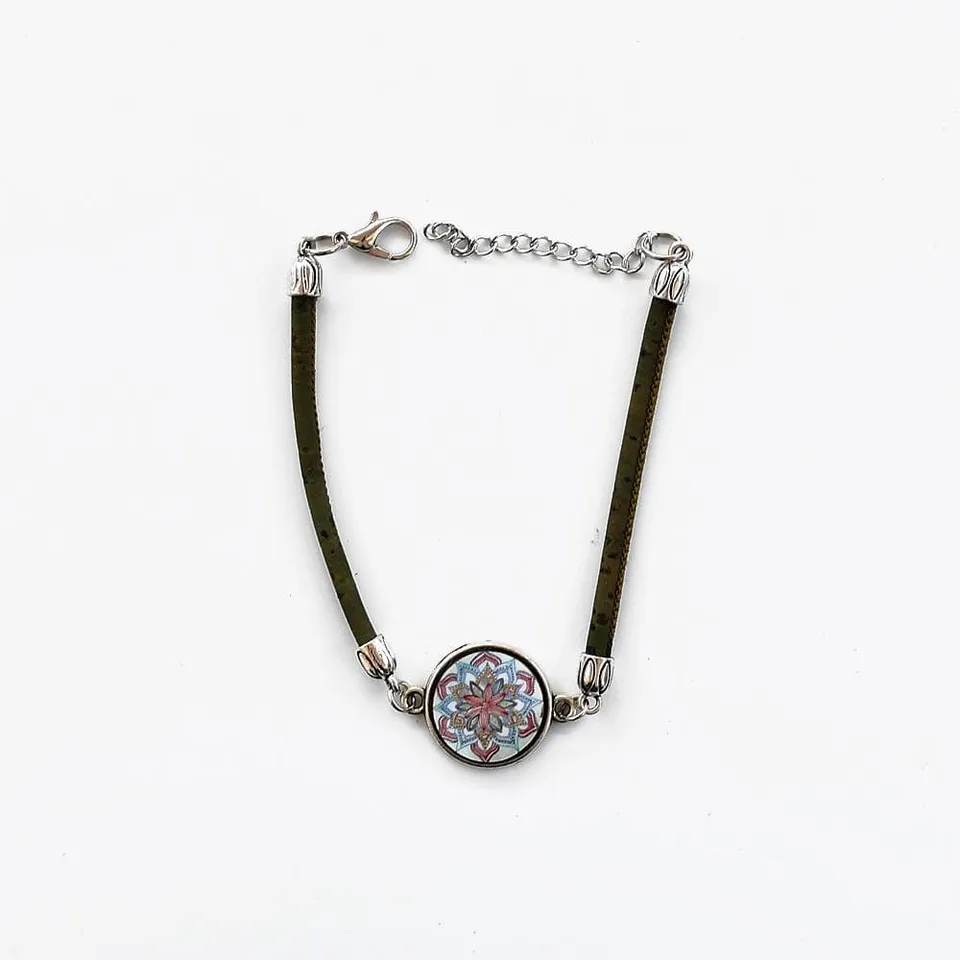 luisa-paix-o-bijoux-du-portugal-bracelet-coton-azulejo-noir image 1